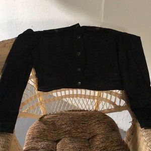 Off the shoulder demin top